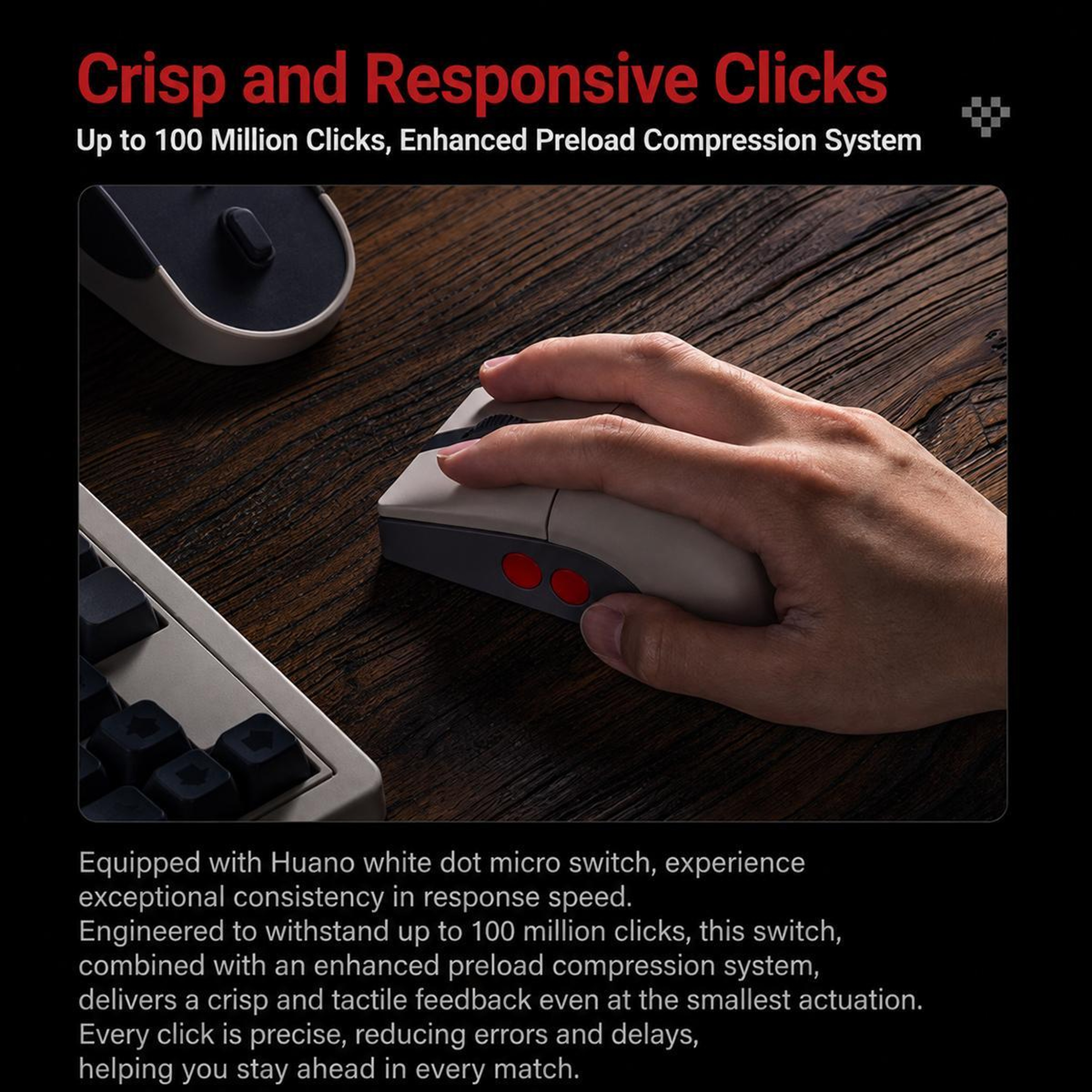 Retro R8N TriMode Wireless Gaming Mouse With Charging Dock 3
