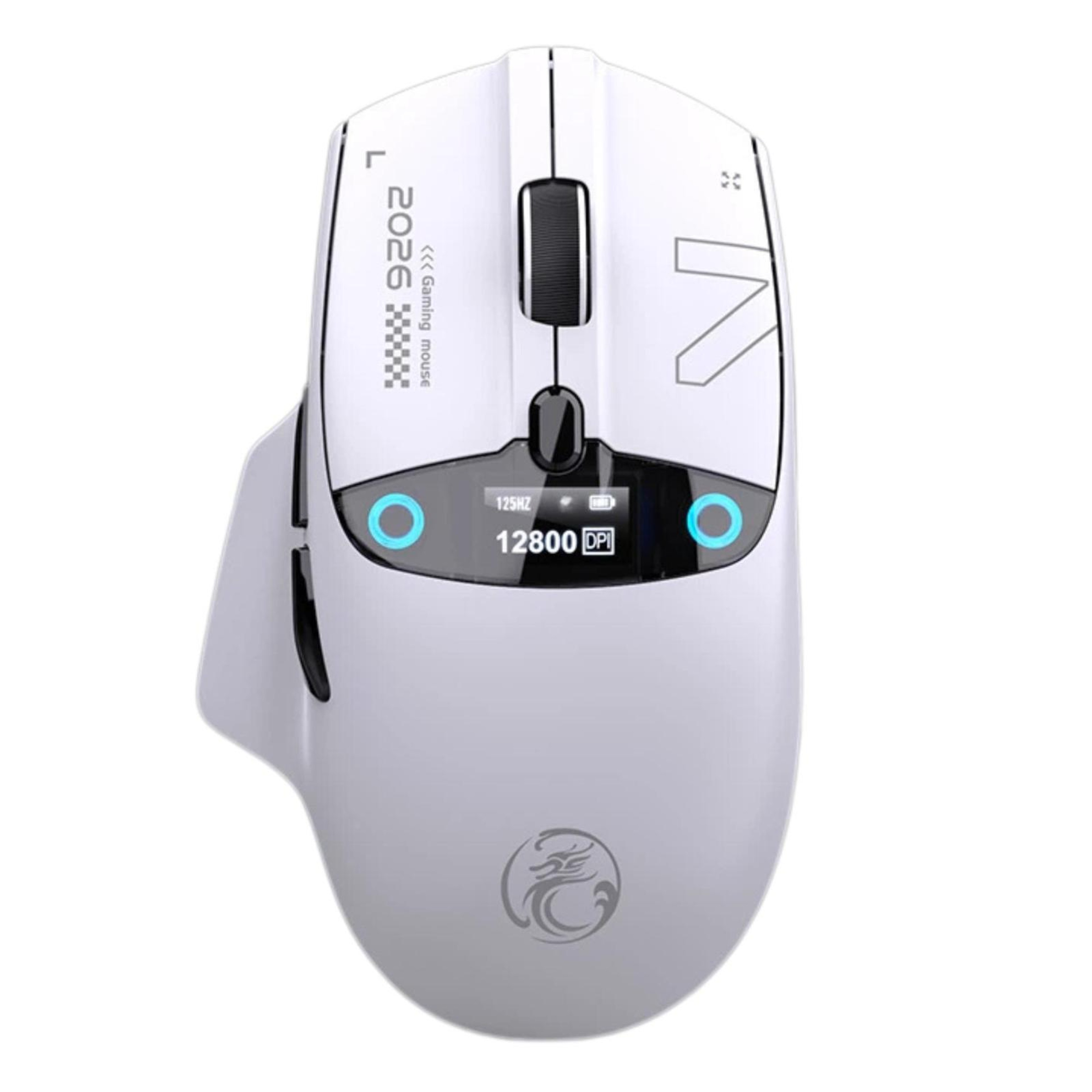 TriMode Wireless Gaming Mouse With Smart Display And 12800 DPI 12