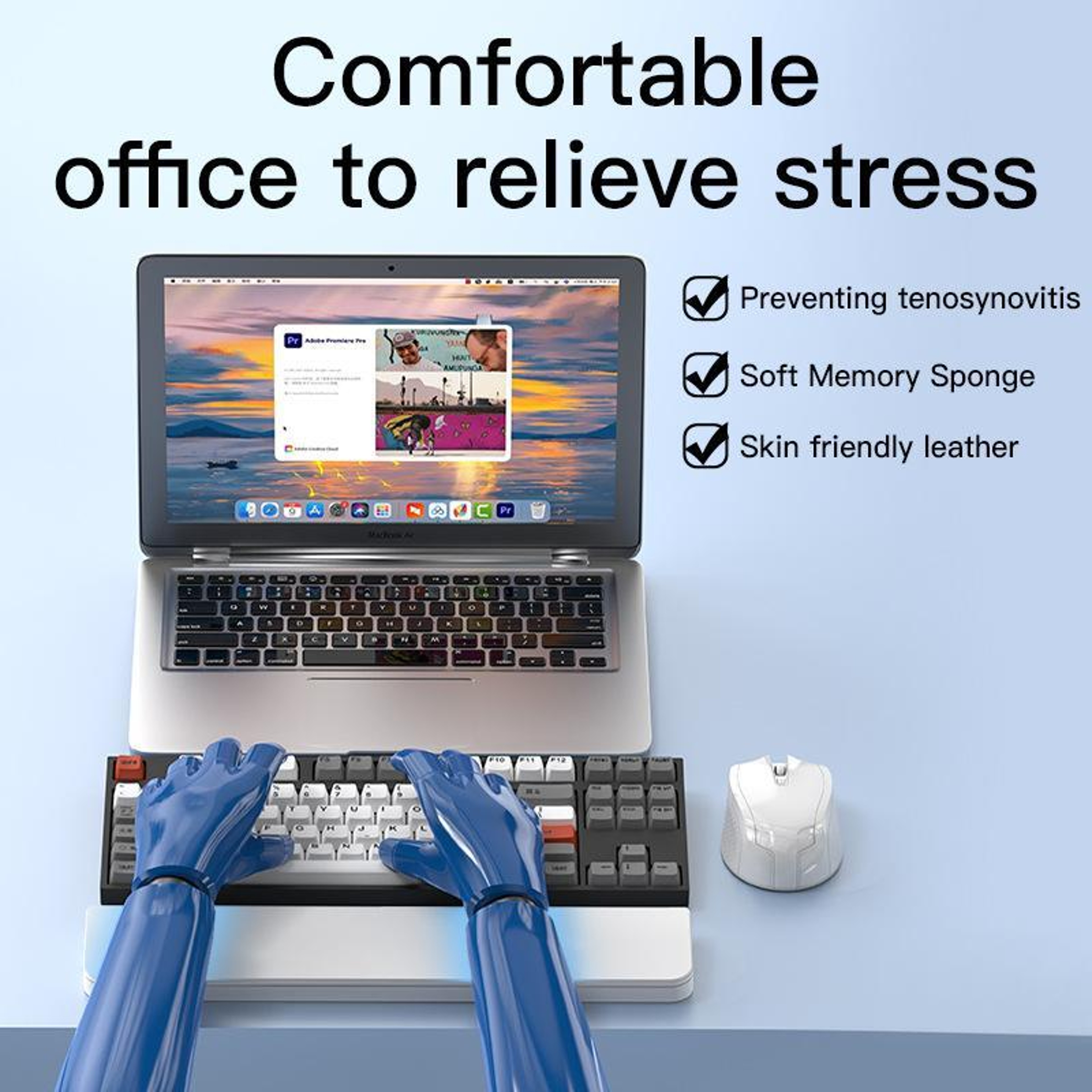 22-in-1 Keyboard Cleaning Kit with Wrist Rest and Magnetic Storage Case – view 6
