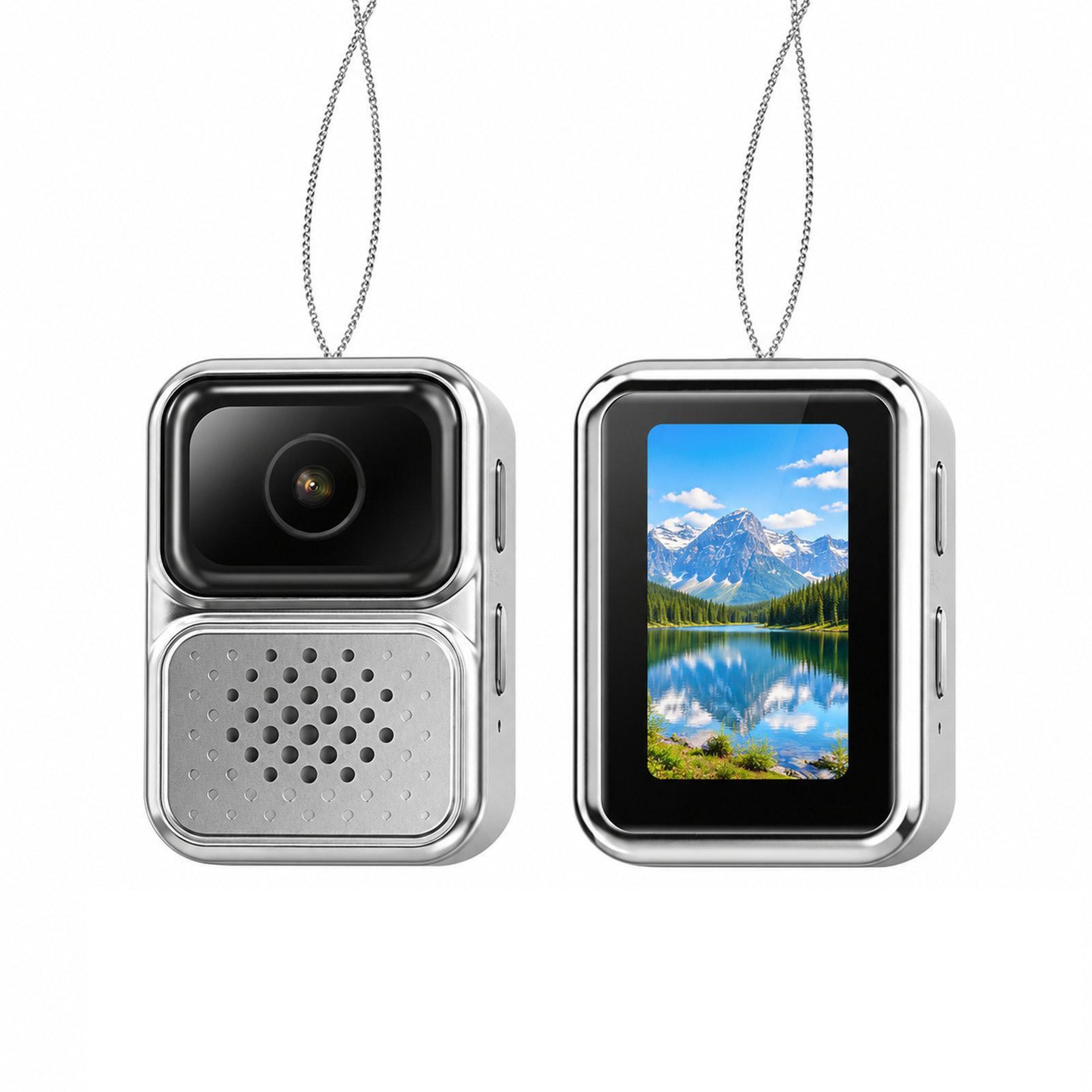 Mini Wearable Body Camera Necklace With 480P Video And Digital Display 8