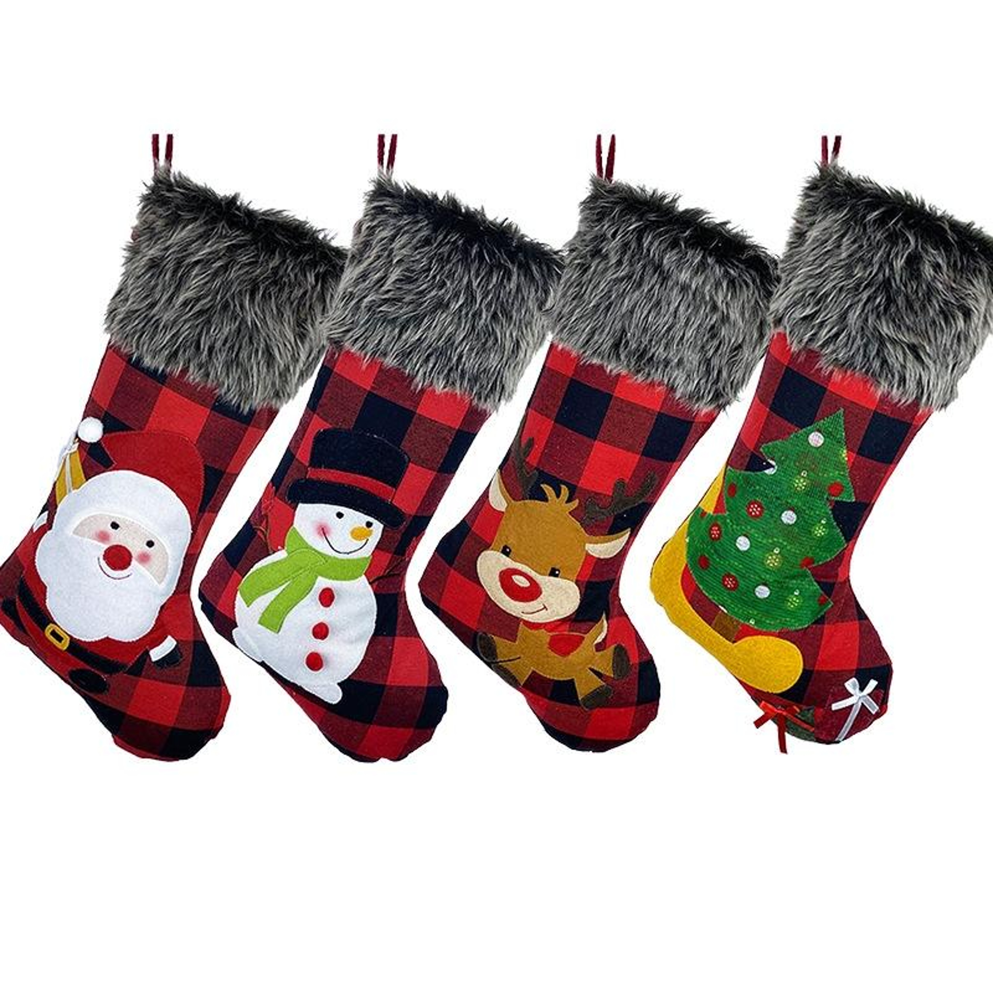 Christmas Stocking Gift Bag Decorative Holiday Hanging Stocking 3