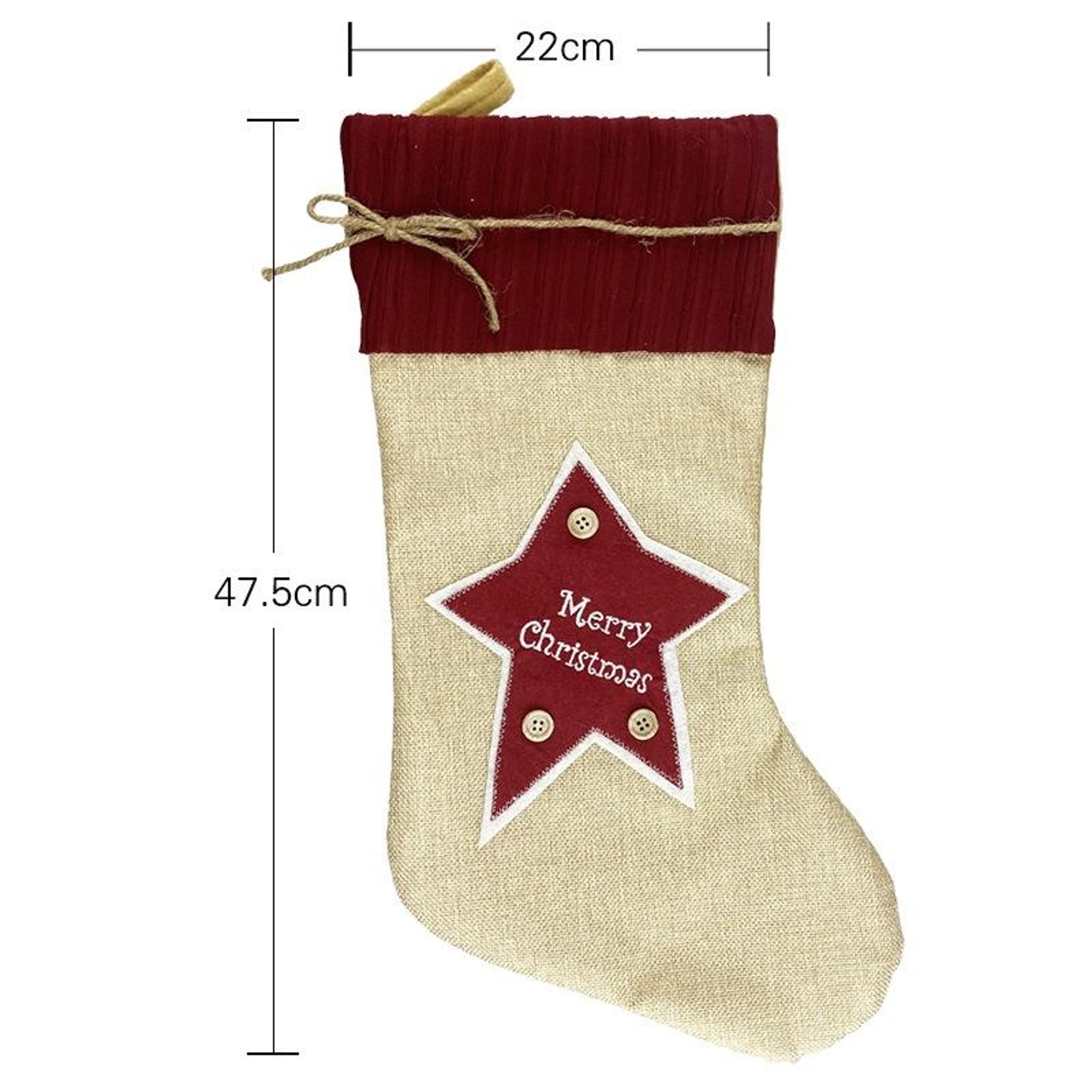 Christmas Stocking Gift Bag Christmas Candy Bag Ornament Decoration 2