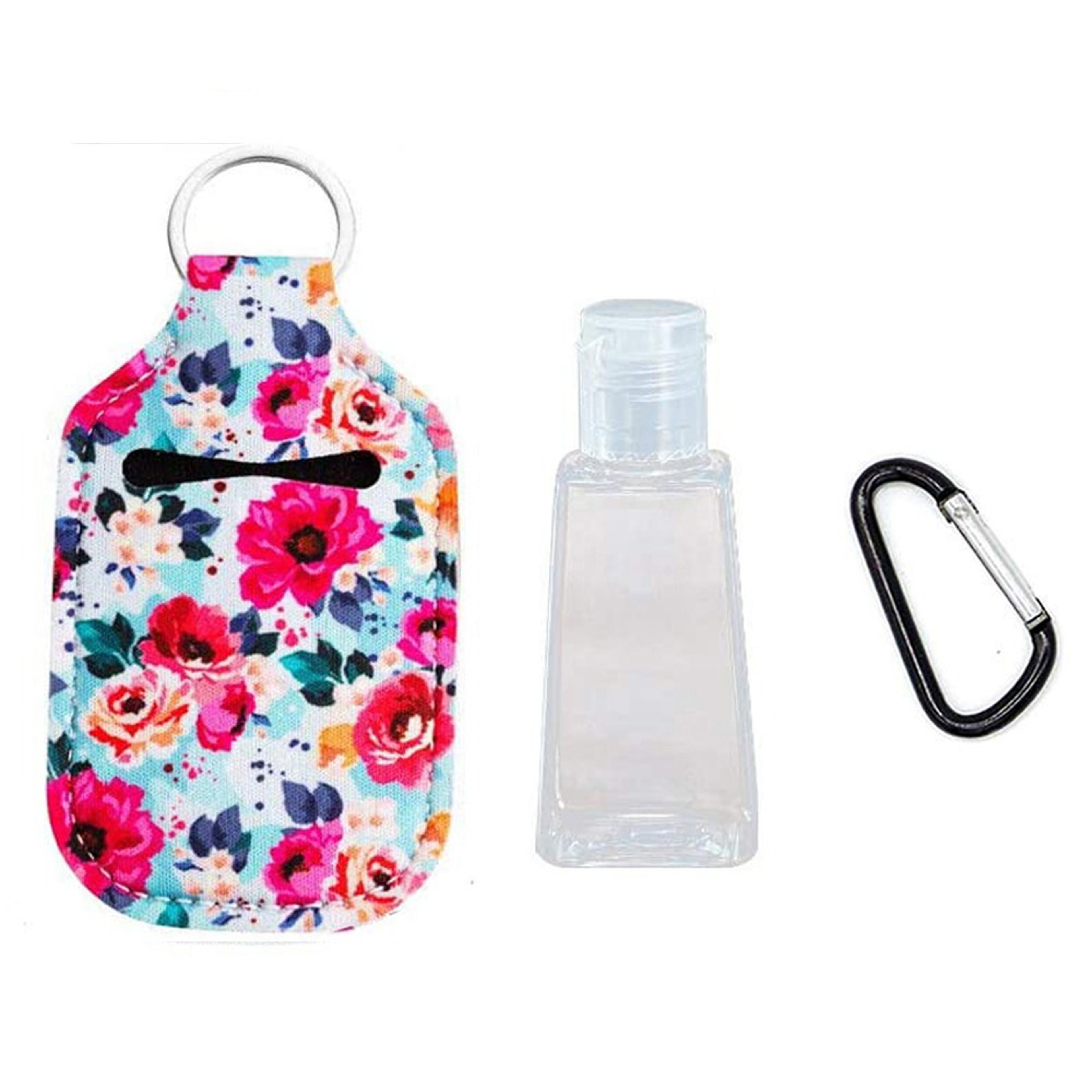Reusable keychain sanitizer holder as a perfect gift
