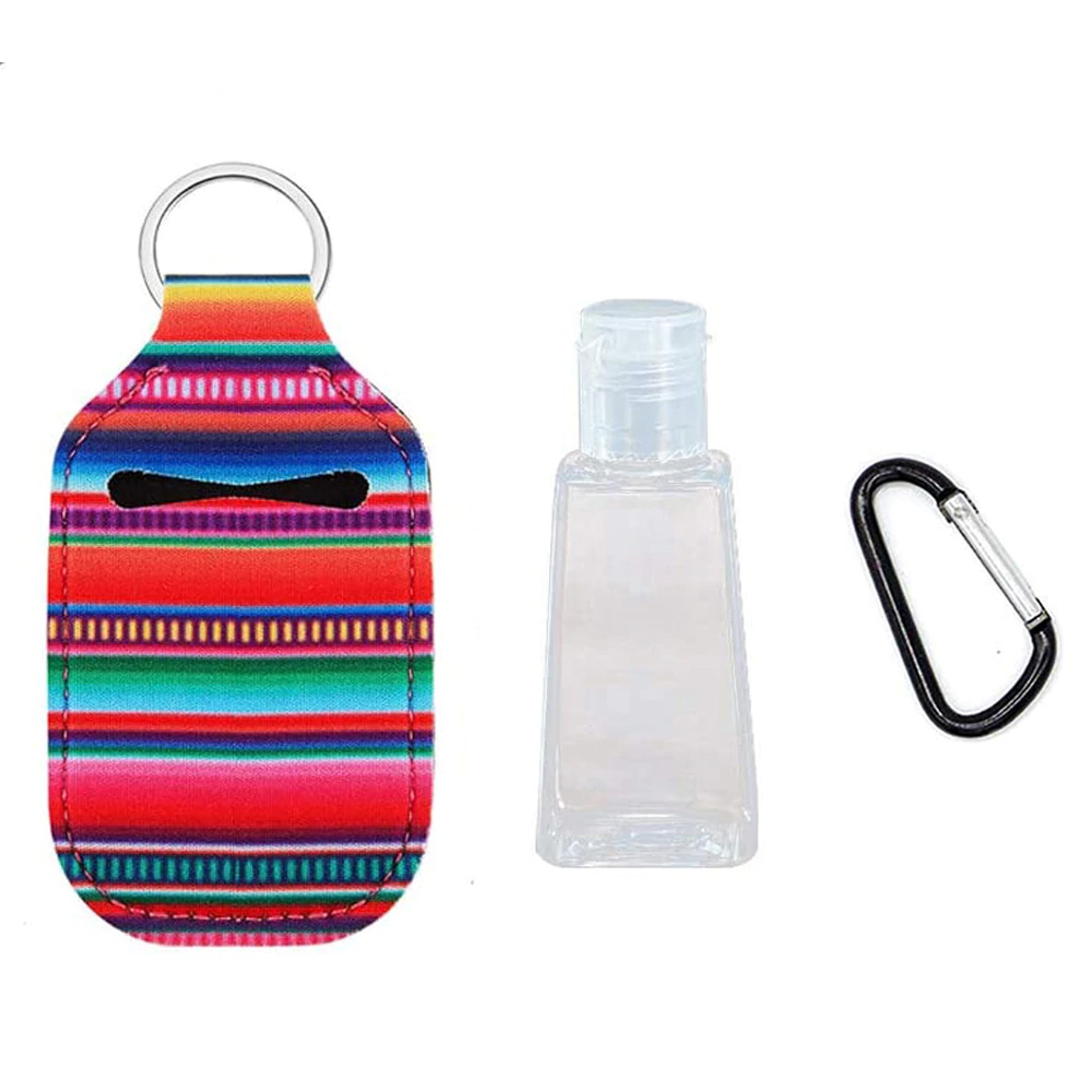 Multipurpose keychain sanitizer holder for liquids and gels