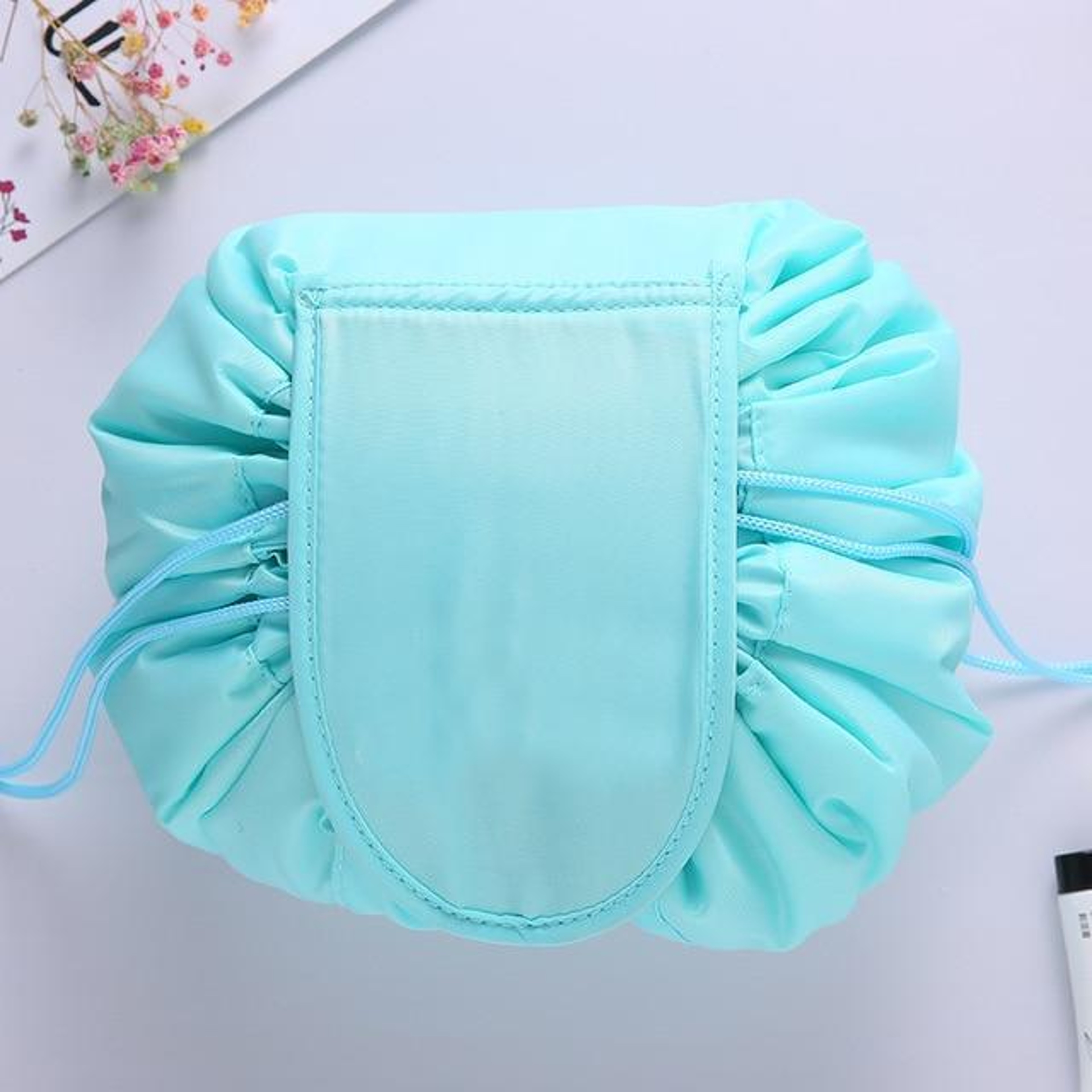 Travel Make Up Wrap Bag Light Green 1
