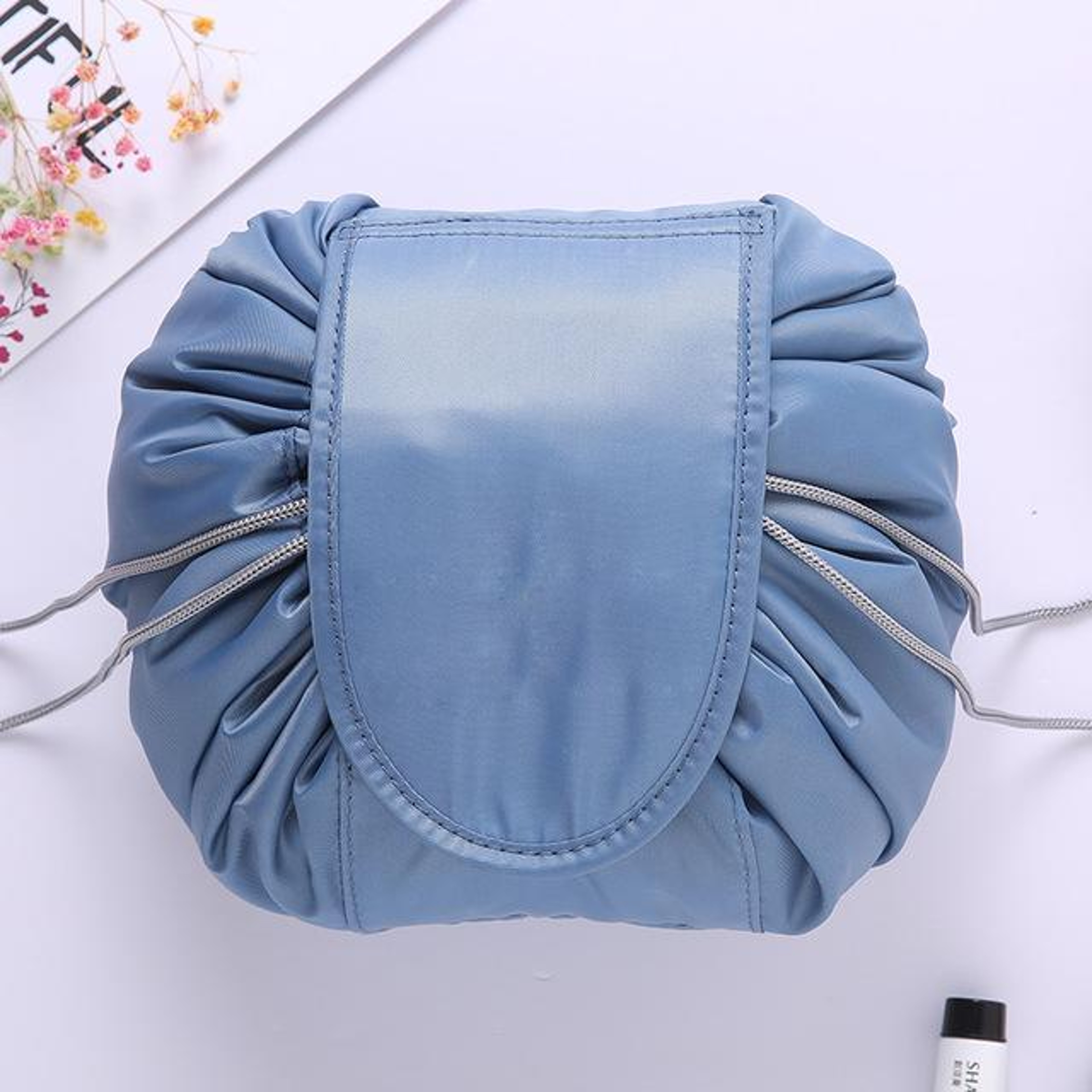 Travel Make Up Wrap Bag Gray 1