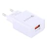 QC3.0 Fast USB Travel Charger , Compact Single Port Smart Wall Adapter