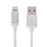 Durable 8 Pin USB Charging Cable 1m with Metal Head Fast Sync Data Cable for iPhone iPad