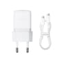 PD30W USB-C Fast Charger with 1m Type-C Cable  Compact Fast Charging Adapter