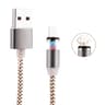 360 Degree Rotating Magnetic Lightning Charging Cable LED Indicator 1m Braided 8 Pin USB Cable