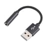 Premium USB to Audio Adapter Cable  Portable USB Audio Converter