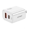 Dual Port USB C PD Quick Charger with US Plug