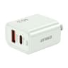 Dual Port USB C PD Quick Charger with US Plug