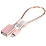2in1 Micro USB OTG Adapter  USBC OTG Cable Aluminum Alloy Data Charging Cable 24cm 7