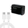 TE-PD46 45W USB-C Charger GaN PD Fast Charger with 1M USB-C to USB-C Cable US Plug