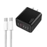120W USB C Multi Port Fast Charger 5 Port PD Quick Charge Wall Charger US Plug 7