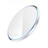 15W Wireless Charger Ultra Thin Qi Charging Pad with Mirror Finish for iPhone Samsung Xiaomi