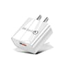 Mini QC 30 Charger 18W USB Wall Charger For Phones  Tablets Universal Fast Charging US Plug 7