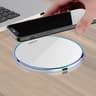 X8 15W Wireless Charger Qi Wireless Charging Pad with Acrylic Mirror Finish