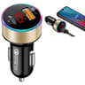 36W PD QC3.0 Fast Car Charger with LED Voltage Display Dual USB C Aluminum Alloy Adapter