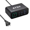 YMX 470W GaN Charger 6 Port USB C Charger With Smart LCD Display Fast Charging Station 11