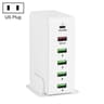 65W USB C Charger 6 Port Multi Port USB Charger With PD Fast Charging Travel Charging Station US Pl 4