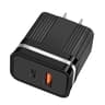 RSY USBC Wall Charger Dual Port Fast Charging Travel Charger With USB And Type C US Plug 5