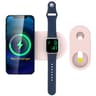 AhaStyle PT135 2 in 1 Apple Watch Charging Stand and iPhone Charging Dock Silicone Base