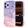 Luxury IPhone 17 Pro Case Marble Pattern Shockproof PC TPU Protective Cover 7