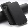 Suteni J06 IPhone 16 Plus MagSafe Case Retro Litchi Leather Wallet Kickstand Cover 6
