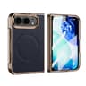 iPhone Duo Magnetic Case with Built-In Screen Protector and Lychee Texture Grip