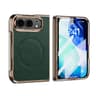 iPhone Duo Magnetic Case with Built-In Screen Protector and Lychee Texture Grip