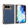 iPhone Duo Magnetic Case with Built-In Screen Protector and Lychee Texture Grip