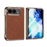 iPhone Duo Magnetic Case with Built-In Screen Protector and Lychee Texture Grip