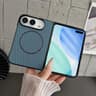 iPhone Duo Fiber Texture Magnetic iPhone Case with Wireless Charging and Raised Edge Protection