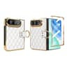 iPhone Duo PU Leather Diamond Pattern Case with Metal Ring Holder