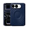Duo Dual Axis Magnetic iPhone Case with Liquid Silicone Wave Design and Adjustable Stand