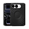 Duo Dual Axis Magnetic iPhone Case with Liquid Silicone Wave Design and Adjustable Stand