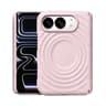 Duo Dual Axis Magnetic iPhone Case with Liquid Silicone Wave Design and Adjustable Stand