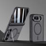 Magnetic Full Coverage Phone Case for iPhone Duo with Tempered Glass Screen Protector and Rotating Stand
