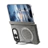 iPhone Duo Retro Crocodile-Texture PU Magnetic Holder Case