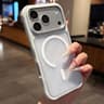 IPhone 17 Pro Max Shockproof Magnetic Acrylic TPU Case Blue 8