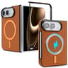 Carbon Fiber MagSafe IPhone Duo Case With Faux Leather Finish And Lens Protection 8