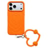 IPhone 18 Pro Liquid Silicone Heart Pattern Case With Matching Strap 7