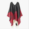 Unisex Cool Fashion Cowboy West Style Pullover Cape Soft Acrylic Cashmere Poncho Long Wrap Cloak Ov 15