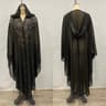 Vintage Thin Hooded Cloak Women Clothing Cape Dress Fashion Ponchos Coats  Jackets With Bling Diamo 15