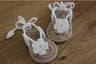 Handmade Crochet Baby Flip Flop Sandals, Summer Baby Sandals with Puff Flowers, Cute Crochet Baby Sandals