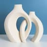 Christiam 2 Piece Modern Ceramic Vase Set Handmade Snuggling Boho Vases For Home Decor 10