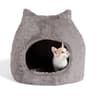 Fur Meow Hut Hooded Cat Hideaway Hut And Cozy Pet Bed 6