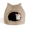 Fur Meow Hut Hooded Cat Hideaway Hut And Cozy Pet Bed 0